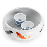 桂茗8"金魚大號杯洗(雪莲)